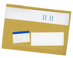 letter envelope with blank label transparent PNG