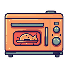 chicken in kitchen oven icon