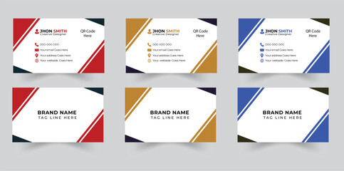 Creative and modern business card template Corporate Business Card Minimal Business Card Modern Business Card Creative and Clean Business Card creative business card Vector illustration Visiting card