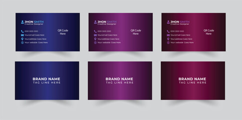 Creative and modern business card template Corporate Business Card Minimal Business Card Modern Business Card Creative and Clean Business Card creative business card Vector illustration Visiting card