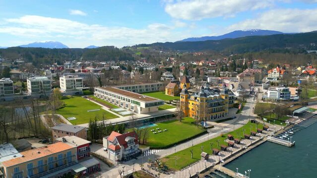 City of Velden at Lake Woerthersee in Austria - travel photography