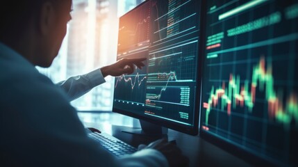 online trading and stock market and investment, generative ai