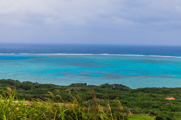 Fototapeta premium 小浜島 西大岳展望台から望む絶景 