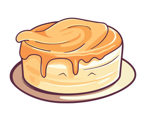 Sweet food celebration baked dessert