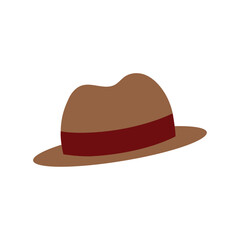 Isolated trendy fashion hipster hat icon Vector
