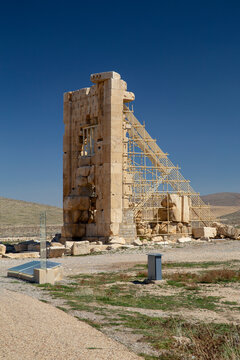 Achaemenid Tomb of Cambyses I King, Pasargadae, Iran