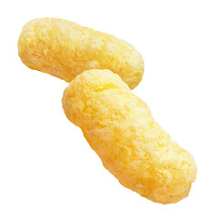 Two delicious corn sticks cut out