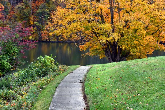 Path Disappears at Fort Patrick Henry Dam