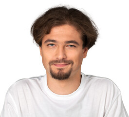 Obraz premium man with curly hair and beard