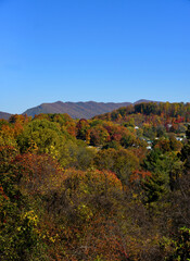 Fototapeta na wymiar Kingsport Tennessee and Appalachian Mountains