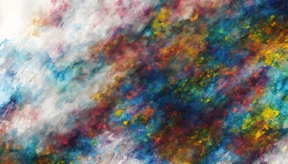 Obraz na płótnie Canvas Bright Abstract watercolor drawing on a paper image. Watercolor background for textured backgrounds and web banners design. Generative AI