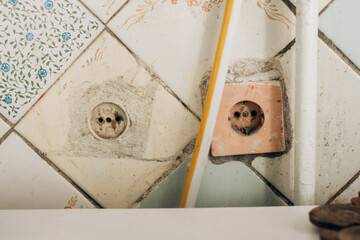 Two old Soviet sockets in the kitchen