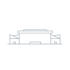 Front view of a stadium icon Outline style Vector