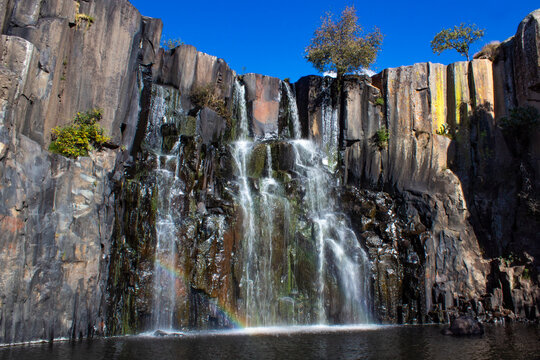 Cascadas en prismas de Aculco