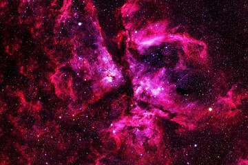 A bright, beautiful cosmic nebula. Elements of this image furnished NASA.