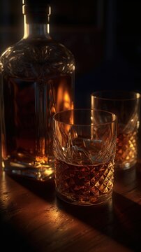 glass of whiskey. Generative AI