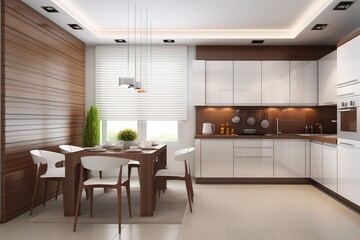 modern kitchen interior