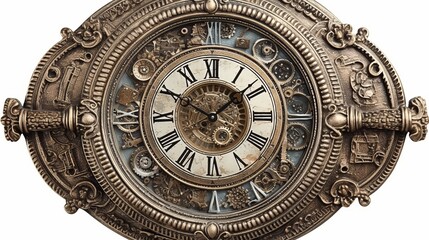 Obraz premium Artfully designed wall clock. AI generated