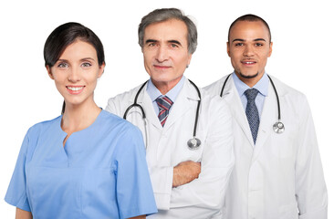 Fototapeta premium Portrait of a Nurse and Doctors