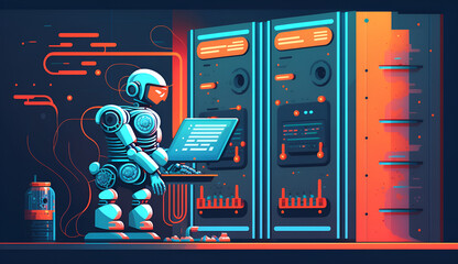 人間に変わって仕事をするロボット