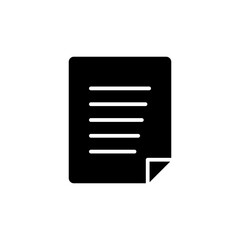 Document icon vector. Paper icon. File Icon