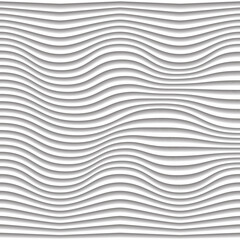 Design 3d waves geometric white background cover wallpaper background