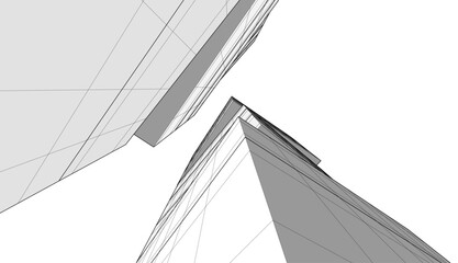 Fototapeta na wymiar Abstract modern architecture vector illustration