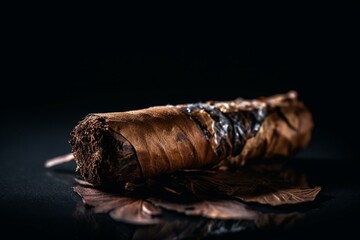 A tobacco cigar, typically used for snuffing. Generative AI