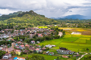 traditional village of tana toraja land, indonesia