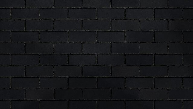 黒いレンガの壁にスポットライトが当たる背景動画　3パターン変化