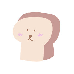 Cartoon elements pastel cute flower rabbit apple cloud milk bread egg hand drawn png 