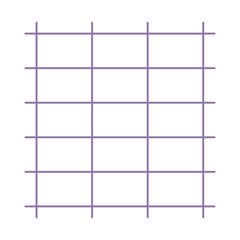 Square Cell Grid Stripped Geometric Pattern Element
