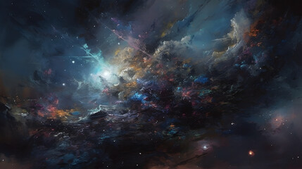 Obraz na płótnie Canvas 宇宙の星々 No.001 | Stars of the Universe Generative AI