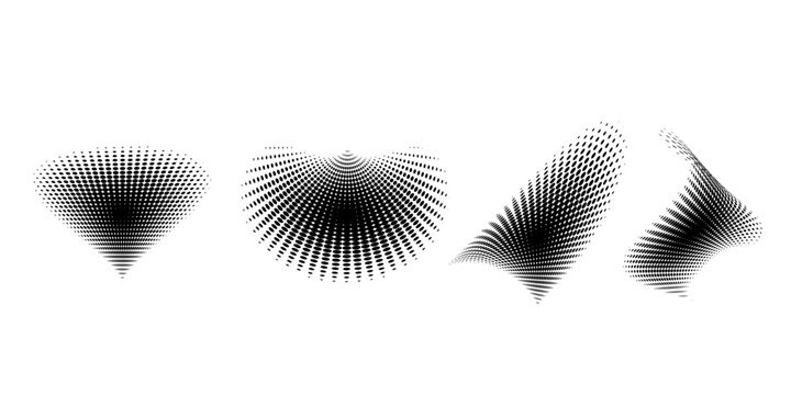 Black pattern on halftone background. Contemporary image. Grunge vector. Vector illustration.