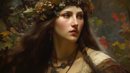 Fantasy world, portraits of royalty, oil paintings, digital illustrations, AI generated