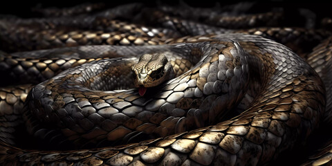 Fototapeta premium Snake skin background