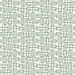 Overlapping rectangulars background. Seamless pattern with overlay geometric figures. Contemporary linear ornament.