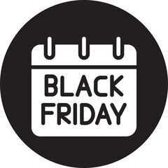 black friday glyph icon