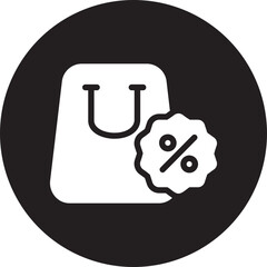 discount glyph icon