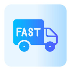 fast delivery gradient icon