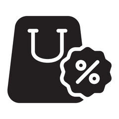 discount glyph icon