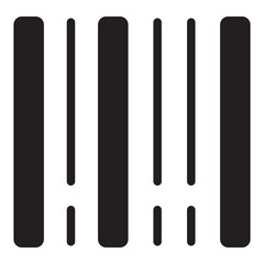 barcode scan glyph icon