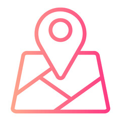 map pin gradient icon