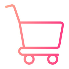 shopping cart gradient icon