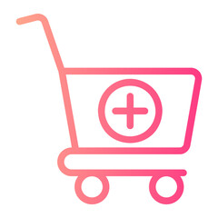 add to cart gradient icon