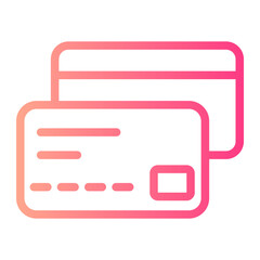 credit card gradient icon