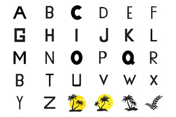 LETTER icon design template vector