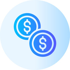 coin gradient icon