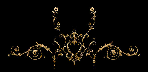 Decorative elegant luxury design.Vintage elements in baroque, rococo style.Design for cover, fabric, textile, wrapping paper .