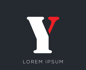 Initial Alphabet 'Y' Logo Design Template